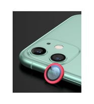 Apple iPhone 12 Uyumlu Zore CL-02 Kamera Lens Koruyucu (Kırmızı)