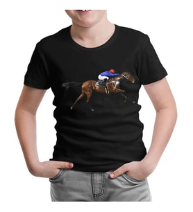 At 5 Siyah Çocuk Tshirt