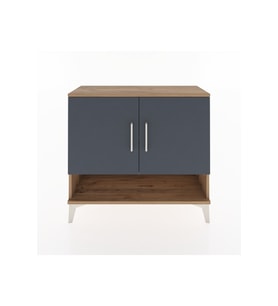 Arges Şifonyer 2 Raflı 2 Kapaklı 88x30x80 Çam-Antrasit