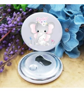 Hayaller Dükkanı 15 Adet Açacak Magnet Bebek Doğum Hediyesi, Bebek Şekeri, Bebek Mevlüt Şekeri Metal 58 mm