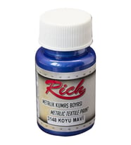 Rich Metalik Kumaş Boyası 50 cc. 3148 KOYU MAVİ 