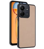 Redmi 13C Kılıf Aras Deri Kapak - Pudra