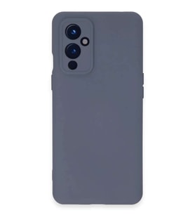 One Plus 9 Kılıf Nano içi Kadife Silikon - Gri