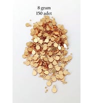Oya Abiye Bileklik Kolye Pleksi Metalik Plastik Pul Altın Renk 8 gram 150 adet - BNC497