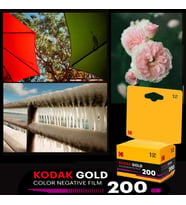 Kodak Gold200 Kart 35mm 36 Poz Renkli Negatif Analog Fotoğraf Filmi (135) ISO 200 Gün ışığı Retro 1980S