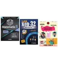 TUDEM YAYINLARI LGS MATEMATİK 3 BOYUT BECERİ TEMELLİ SORU BANKASI - MATEMATİK KOD 32 DENEME - HEDİYE