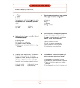 2026 7. Sınıf Bursluluk Sınav Seti (6 Fasikül Kitap)