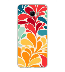 PrintiFy Samsung Galaxy J4 Core ile Uyumlu 1mm Slim Fit Retro Colors 5 Baskılı Şeffaf  Kılıf