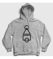 Presmono Unisex Gri The Squid Game Kapüşonlu Sweatshirt 261697tt (Gri)