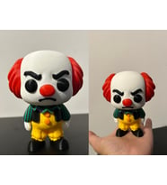 Pennywise Figürü - 3D Yazıcı Tasarım IT Filmi Biblosu - Korkunç Palyaço Heykelcik