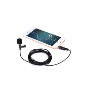 3.5mm Jak 1.5 Metre Double Mikrofon - Siyah