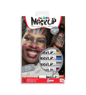 Carioca Yüz Boyası 6 gr. 6 Renk METALİK 
