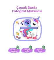 Çocuk Kamerası Dijital HD Video Kayıt ve Fotoğraf Termal Resim Kağıt Baskıl