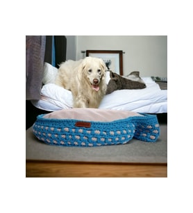 Rahat ve şık 60x38 cm kedi ve köpek yatağı, konfor dolu uyku alanı