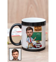 Erkek Din Kültürü Öğretmenine Hediye Karikatürlü Sihirli Kupa Bardak