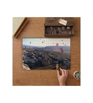 Kapadokya Sıcak Hava Balonları Tasarımı 240 parça Ahşap Puzzle Ahşap Kutuda MP09733
