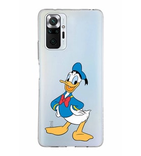 Xiaomi Redmi Note 10 Pro Uyumlu Kapak Donald Duck Tasarımlı Şeffaf Silikon Kılıf
