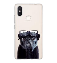 PrintiFy Xiaomi Mi 8 SE ile Uyumlu 1mm Slim Fit Köpek 3 050f Baskılı Şeffaf  Kılıf