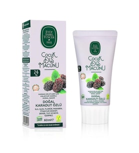 Doğal Karadut Özlü Diş Macunu 2-6 Yaş 60 ml