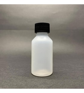 30 cc Naturel PE Şişe  - Siyah  Kapaklı- 30ml PE Esnek Şişe- x 10 Adet (Beyaz)