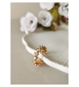 Vıp Zirkon Taşlı Earcuff Kıkırdak Küpesi