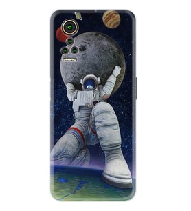 General Mobile GM 21 Pro GM 22 Pro Plus Kılıf Desemli Silikon Astronot ve Dünya 1759