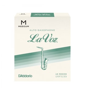 D'Addario RJC10MD La Voz Alto Saksafon Kamışı Medium Sertlik (Profesyonel/Caz) - 10'lu Paket  Dengeli Caz Performansı ve Esnek Kullanım