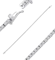 1.10ct (E-F vs) Pırlanta Suyolu Bileklik