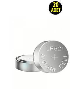 20 ADET AG1 SR60 SR621SW V364 S621E 602 SB-AG/DG  Düğme Tip Saat Pili