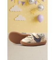 Rakerplus Bob Hakiki Deri Bakır Barefoot Cırtlı Lastikli Bebek Sneaker Ayakkabı