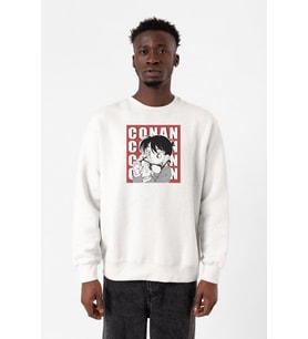 Detective Conan Anime Conan Poster Beyaz Erkek 2ip Sweatshirt