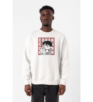 Detective Conan Anime Conan Poster Beyaz Erkek 2ip Sweatshirt