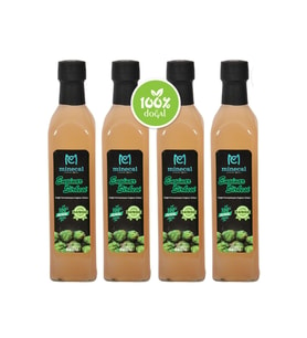 Minecal Enginar Sirkesi 4x500 ml – %100 Katkısız Doğal  Şekersiz  Koruyucu Içermez