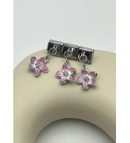 Çelik Silver Çiçek Sallantılı Nomi Charm - 25crm94
