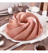 Doremcy Eda  Granit Döküm Rüzgar Gülü Kek Kalıbı  Rose Gold  26 Cm