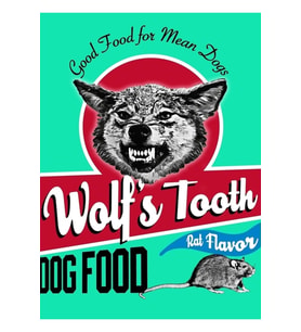 Wolf's Tooth Köpek Maması Tablo Ahşap Poster Dekoratif