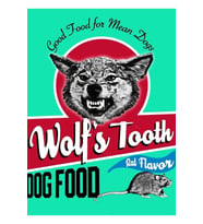Wolf's Tooth Köpek Maması Tablo Ahşap Poster Dekoratif