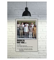 Brooklyn Nine-Nine dizi Filmi Poster Dekor Konsept Tablo MDF Kaliteli Baskı Çerçeve Görünüm