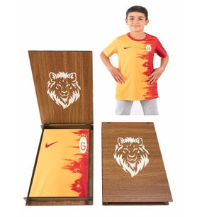 Galatasaray Parçalı Ahşap Kutulu  Çocuk Forma (Kırmızı)