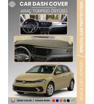 VOLKSWAGEN POLO (2022+) Torpido Örtüsü Ön Göğüs Koruma Torpido Koruma Tam Uyum Kaymaz Özel Kesim