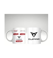 Applucky Cupra Logo Tarihçesi Baskı Kupa Bardak (Beyaz)