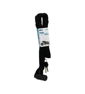 ZİNCİRLİ ANAHTARLI  MOTOR - BİSİKLET KİLİT BEZ KILIFLI AÇ-KAPA KİLİT KAPAK 150CM GO-53-vice 02369