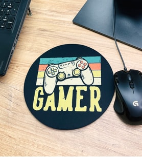 Gamer Tasarımlı Oval Mouse Pad