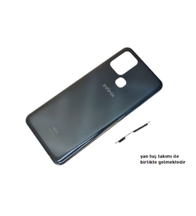 Infinix HOT 10 FULL KASA ARKA Pil Batarya Kapağı SİYAH