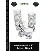 Özel Üretim Kaliteli Sızdırmaz Sıcak Soğuk İçecek Espresso 4 oz Karton Bardak 50'li Paket 120 ml