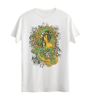 Dijital Baskılı Unisex Tshirt, Günlük Kullanıma Uygun Pamuklu Regular Tshirt (Beyaz)