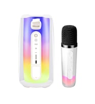 Pluse 7 Mikrofonlu Rgb Kablosuz Hoparlör - Beyaz