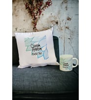 Canım Annem Kupa Bardak ve Yastık Set 002 (Beyaz)