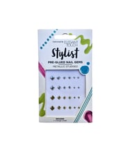 Elegant Touch Stylist Metallic Studded Hazır Yapışkanlı Tırnak Taşları –  Gümüş ve Altın Rengi
