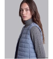 LCW Modest Mavi Bisiklet Yaka Kadın Şişme Yelek